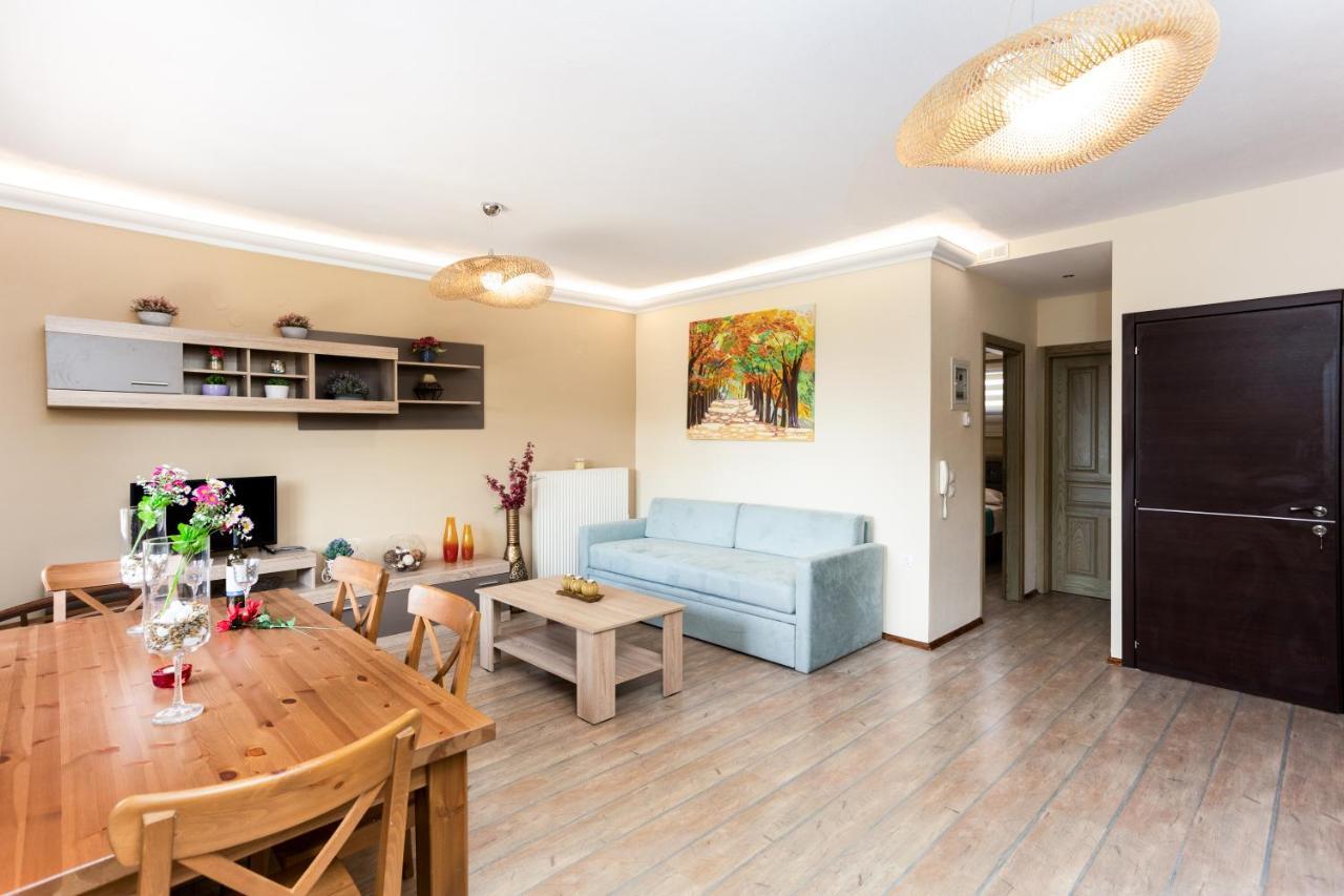 Twinstars Apartment With Courtyard And View Kalyves Polygyrou 外观 照片