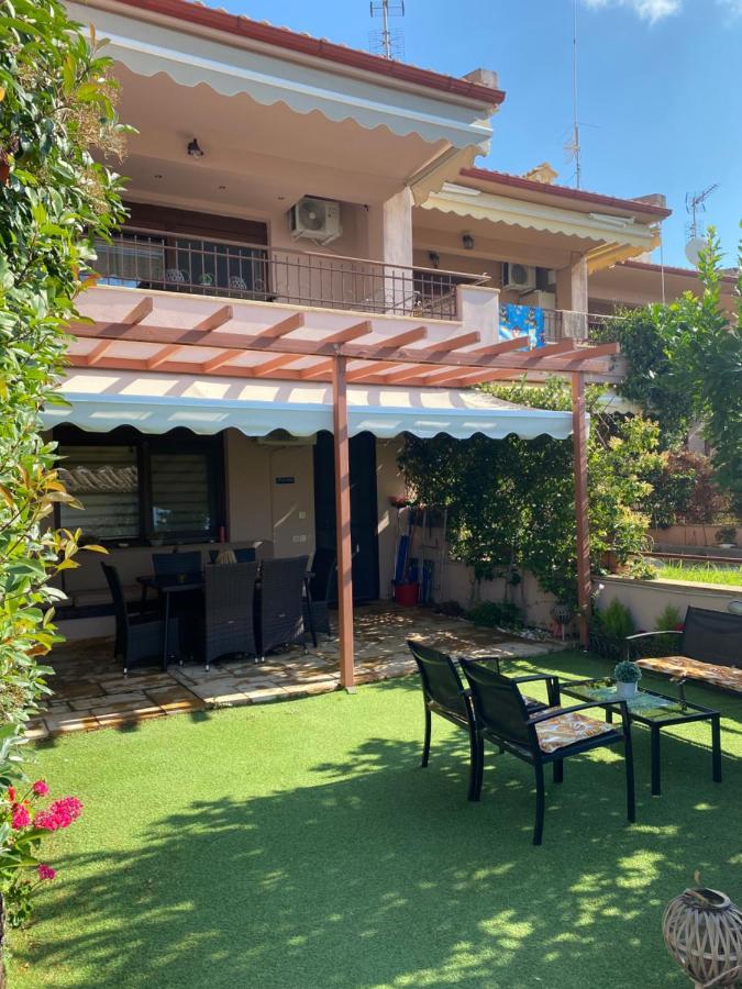 Twinstars Apartment With Courtyard And View Kalyves Polygyrou 外观 照片
